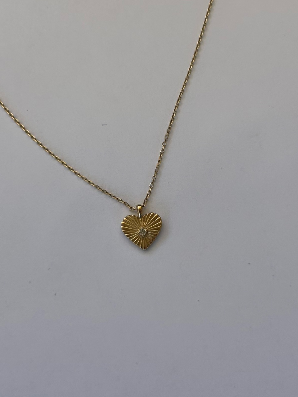 Gorjana diamond vintage heart necklace